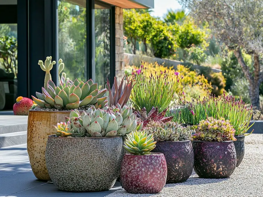 Design Ideas for Container Plants in Xeriscaping